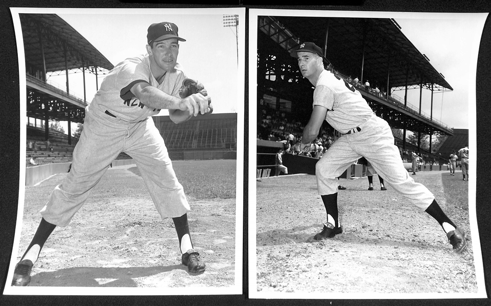Lot of (15) Don Wingfield 1950s-1960 New York Yankees 8x10 Type 1 Photos (w. Original Envelope From Wingfield)